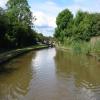 Looking back at the lock with its distinctive footbridge by Stephen Atty – 19 June 2004