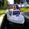 The last lock passage of the holiday with our sister boat featured to the rear.  by Peter Stockdale – 11 September 2019