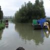 Winding Hole nestling behind work boats Hillmorton Flight by PIG and PINEAPPLE – 24 September 2006