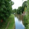 Looking towards Weston from Bridge 86. A superb mooring with sort walk through secluded village, with duckpond, to Greyhound with great food. by Michael Gaunt – July 2005