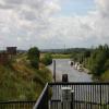 Visitor Mooring Pontoon below the lock, on tidal Trent by Stewart Kirby – August 2006