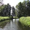 The last bridge on this canal before  we reach lake Drweckie, seven kilometres ahead of us. by Peter Stockdale – 14 August 2017