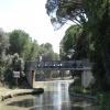 The Canal du Midi continues to the right under the bridge. The Canal du Jonction branch is to the left by Peter Stockdale – 23 September 2015
