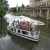 Trip Boat Above Wier by Tim Lewis – 22 June 2005