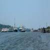 We wait for the vessels to exit the ship lock before entering ourselves. by Peter Stockdale – 26 June 2005