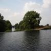 The last part of the long Averham Weir. The Newark Dyke is off to the right by Michael Askin – June 2006
