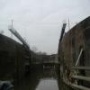 entering the lock chamber heading upriver: lockkeeper is waiting on the lockside by PeterScott – 26 March 2005