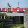 Trains en route from Stratford to London by David Brown – 13 May 2008