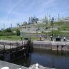 looking across the top gates towards the Weaver by PeterScott – 23 May 2004