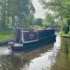 NB Fandango about to enter Woodend Lock by NB A Frayed Knot – 18 May 2022